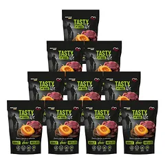 Tasty Dogs Life elnienos želė indelis 10x150g