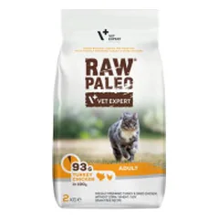 VetExpert Raw Paleo Adult sausas pašaras su kalakutiena ir vištiena katėms