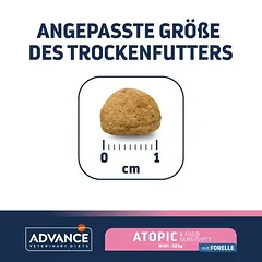 Advance Veterinary Diets Atopic Mini sausas maistas šunims, 3 - 4,9 kg — 4 nuotrauka
