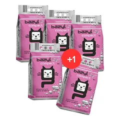 BAZYL Ag+ Compact molio su nano sidabru be kvapo katėms 20 L + 5 L DOVANŲ! (5x5 L)