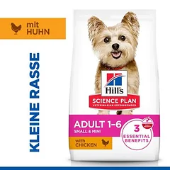 Hill's Science Plan Adult 1-6 Small & Mini su vištiena, sausas maistas šunims, 3 - 4,9 kg — 3 nuotrauka