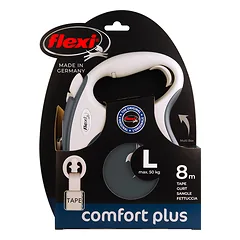FLEXI pavadėlis šuniui Comfort Plus L juostinis 8m, antracitas — 3 nuotrauka