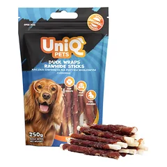 Uniq Pets Antiena įvyniota su žalios odos lazdelėmis 250g