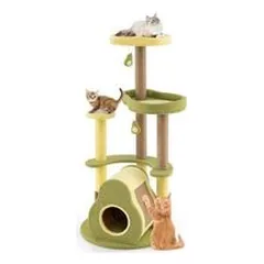 GIANTEX Kratzbaum 125 cm In Avocado-Form, Maine Coon Mit Schlafplatz