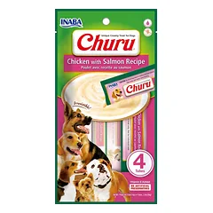 INABA Churu Chicken with salmon 4x14g vištiena su lašiša šunims