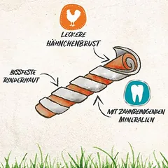 8in1 Pro Dental Twisted Sticks su višta, skanėstai šunims, 50 - 79 g — 4 nuotrauka