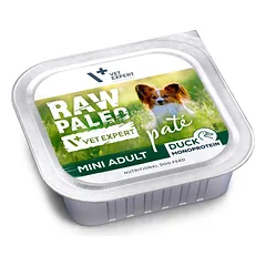 RAW PALEO Pate Duck Mini Adult 150g jautiena su antis suaugusiems mažų veislių šunims