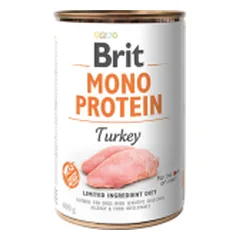 Brit Care Mono Protein Turkey drėgnas maistas alergiškiems šunims, 400 g