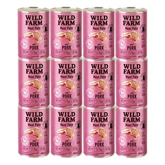 WILD FARM Paštetas su kiauliena 12x400g - maistas katėms be glitimo
