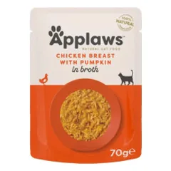 Applaws Cat Pouch in Broth konservai su vištiena ir moliūgais katėms