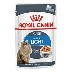 Light Weight Care (želė) drėgnas pašaras katėms Royal Canin (ploni griežinėliai želėje)