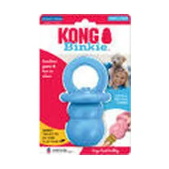 KONG žaislas šuniukams Puppy Binkie, vidutinis, įvairių spalvų — 3 nuotrauka