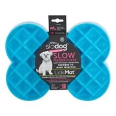 Lėto ėdimo dubenėlis LickiMat Dog Small Slodog, turkio spalva