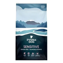 PrimaDog Adult Salmon & Potato begrūdis sausas ėdalas alergiškiems šunims su lašiša, 20 kg