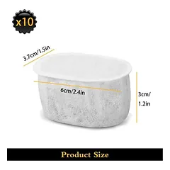 Zoomtopia Lot 10 filtres pour fontaine chat W300/W500 2L