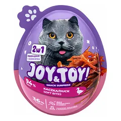 Joy & Toy Cat Snack Surprise Soft Bites Duck
