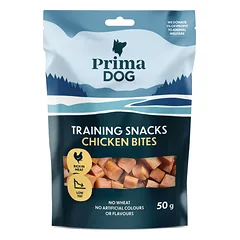 PRIMADOG treniravimo skanėstas šunims vištienos kąsneliai 50g.