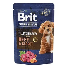Brit Premium by Nature Beef & Carrot konservai šunims padaže