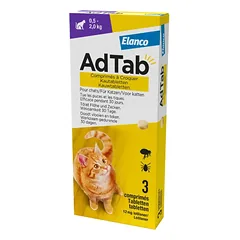 Kačių kramtomosios tabletės Elanco AdTab (0,5-2 kg, 1 tab.) photo