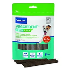 VIRBAC - Zahnpflege-Leckerlis für Hunde - 10 kg - VEGGIEDENT ZEN S
