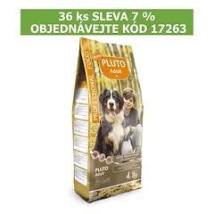 Sausas šunų maistas PLUTO Dog Adult su jautiena, vištiena, kalakutiena, 20 kg