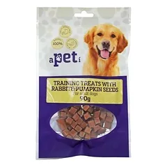 Apeti Dog Adult Training Treats Rabbit & Pumpkin Seeds 90 g