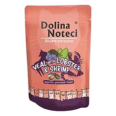 DOLINA NOTECI Supermaistinė veršiena su omarais ir krevetėmis 85g
