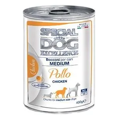 Special Dog Excellence Medium Chunkies Adult Chicken drėgnas maistas vidutinio dydžio suaugusiems šunims su vištiena, 400 g