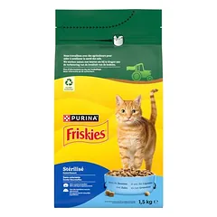 PURINA Friskies Sterilized su lašiša, tunu ir daržovėmis, sausas maistas katėms, 1,5 - 2,9 kg — 2 nuotrauka