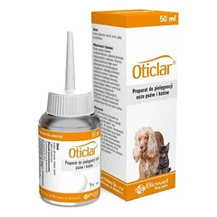 Biowet Oticlar prepearatas šunų ir kačių ausų valymui 50ml