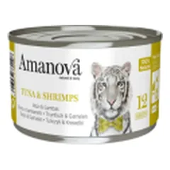 Amanova Broth konservai su tunu ir krevetėmis katėms - Pet24