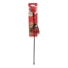 Camon žaislas katėms, lazdelė su boružėle ir varpeliu, 48 cm