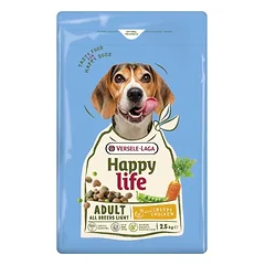 VERSELE-LAGA Happy Life Adult Light with Chicken 2,5kg maistas šunims su antsvoriu su vištiena