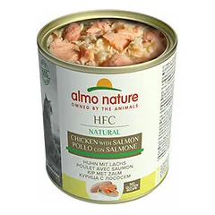 Almo Nature HFC Natural vištiena ir lašiša, drėgnas maistas katėms 280 g — 3 nuotrauka