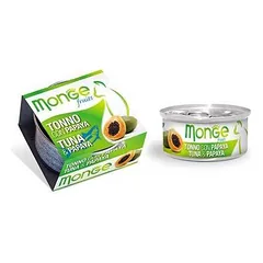Monge Fruits Tuna & Papaya papildomas pašaras katėms su tunu ir papaja, 80 g — 2 nuotrauka