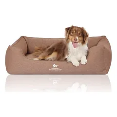Knuffelwuff ortopedinis guolis šunims Leano iš velūro su rankų darbo audinio išvaizda, Mažiems 5–10 kg — 4 nuotrauka