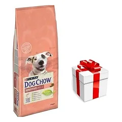 PURINA Dog Chow Adult Sensitive Salmon 14kg + STAIGMENA ŠUNIUI