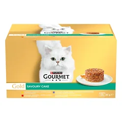Purina Gourmet Gold kačių maistas Savoury Cake 48 x 85 g