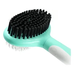 Record Hairmony 2in1 dvipusis šepetys šunims su nerūdijančio plieno šereliais ir ergonomiška rankena, 11,5×19 cm