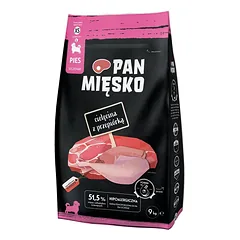 PAN MIĘSKO Veršiena su putpelių šuniukų traškučiais XS 2x9 kg