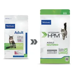 Virbac Veterinary HPM Adult Neutered Cat visavertis sausas pašaras kastruotoms suaugusioms katėms, 1.5 kg — 2 nuotrauka