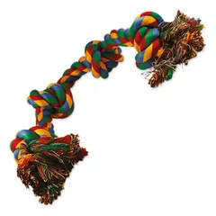 Dog Fantasy 4 Knots Rope Toy medvilninis žaislas šunims, 60 cm