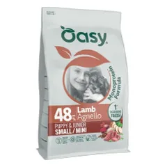 Oasy Monoprotein Puppy Small/Mini sausas pašaras su ėriena mažų veislių šuniukams