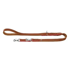 HUNTER reguliuojamas pavadėlis šunims Garda, Dydis: 15/200, Spalva: konjako spalvos/geltona, Ilgis: 200 cm, Plotis: 1,5 cm — 3 nuotrauka