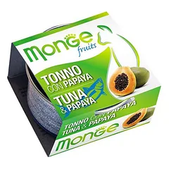 Monge Fruits Tuna & Papaya papildomas pašaras katėms su tunu ir papaja, 80 g