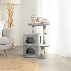 Lionto draskyklė katėms, 80 cm, šviesiai pilka — 4 nuotrauka