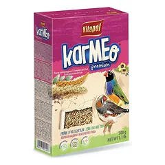 Vitapol Karmeo Premium lesalas, skirtas zebrinėms amadinoms ir egzotiniams paukščiams, 500 g