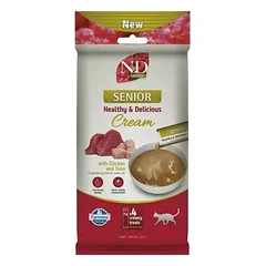 Farmina N&D Cat Quinoa Senior Healthy & Delicious Cream Chicken & Tuna 4x15 g