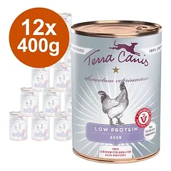 Terra Canis Alimentum Veterinarium Low Protein drėgnas maistas šunims, ekonominė pakuotė 12 x 400 g