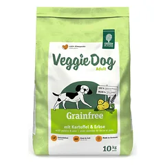 Green Petfood VeggieDog Grainfree vegetariškas sausas maistas suaugusiems šunims , 10 kg